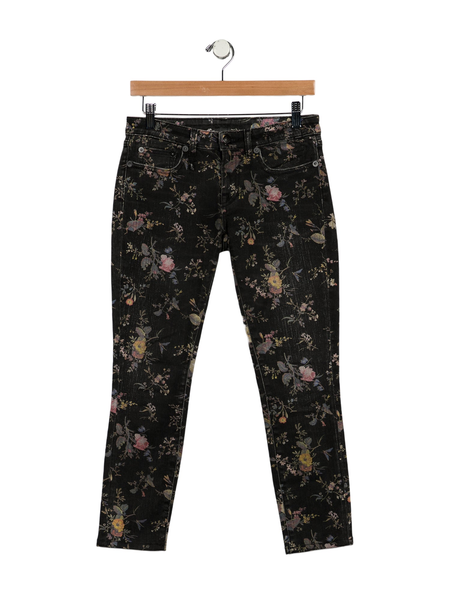 R13 Mid-Rise Skinny Leg Jeans