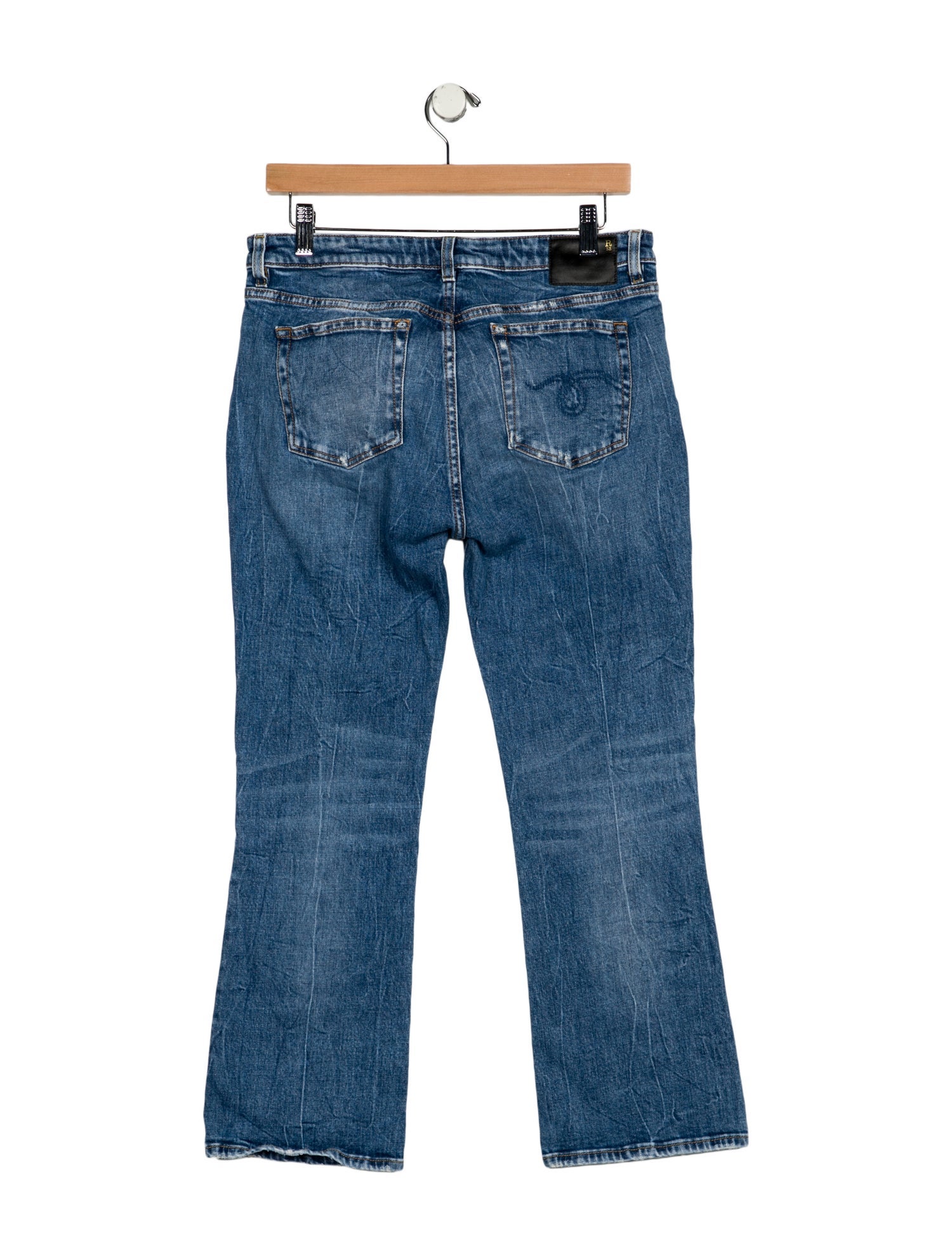 R13 High-Rise Straight Leg Jeans