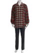 R13 Plaid Print Long Sleeve Shirt