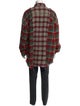 R13 Plaid Print Long Sleeve Shirt