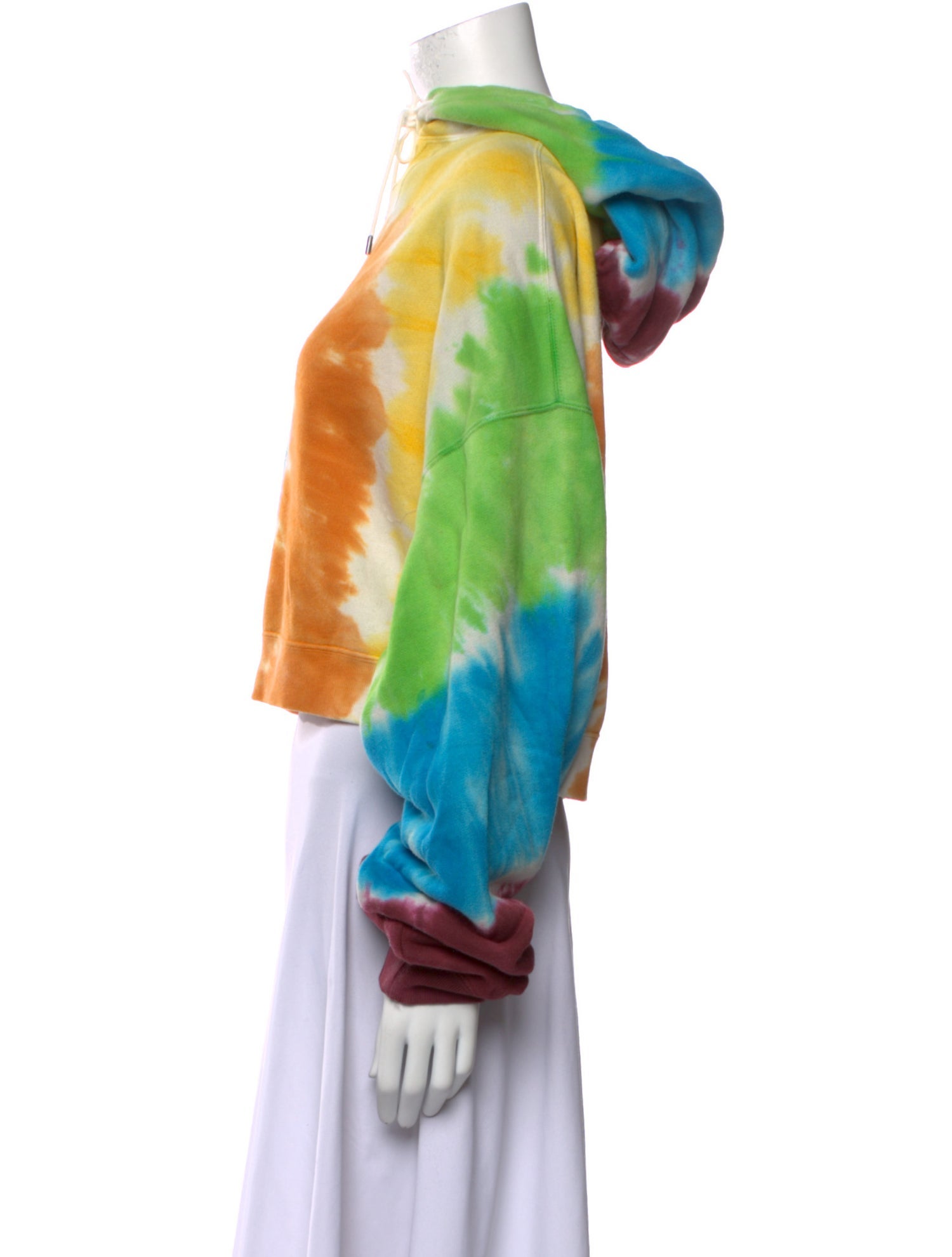 R13 Tie-Dye Print Crew Neck Sweatshirt