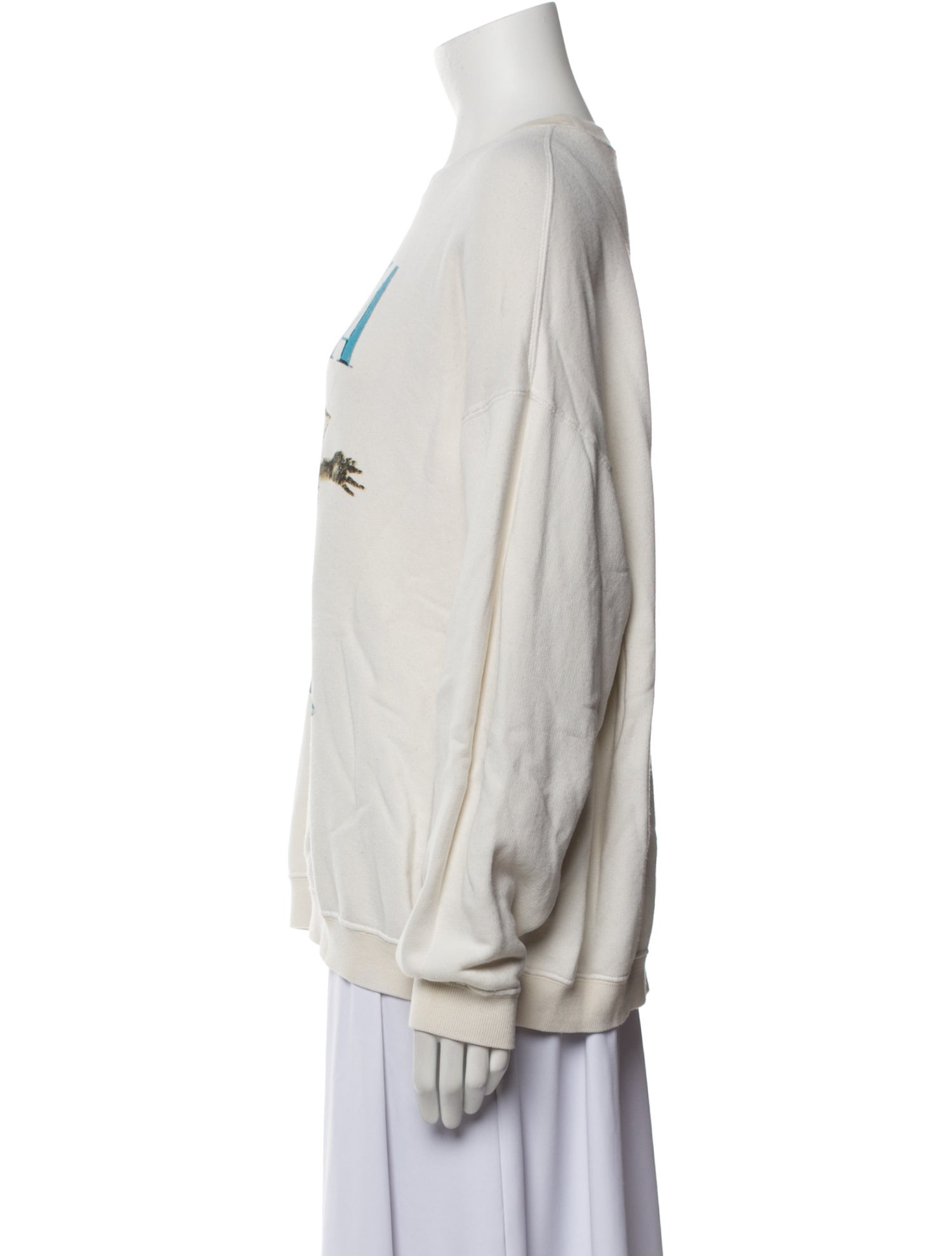 R13 Graphic Print Crew Neck Sweatshirt