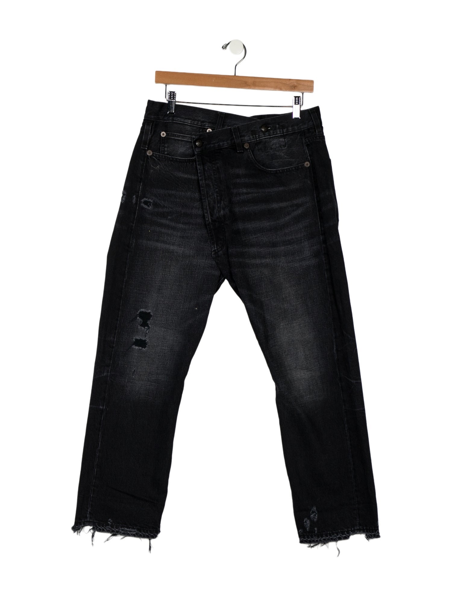 R13 High-Rise Straight Leg Jeans