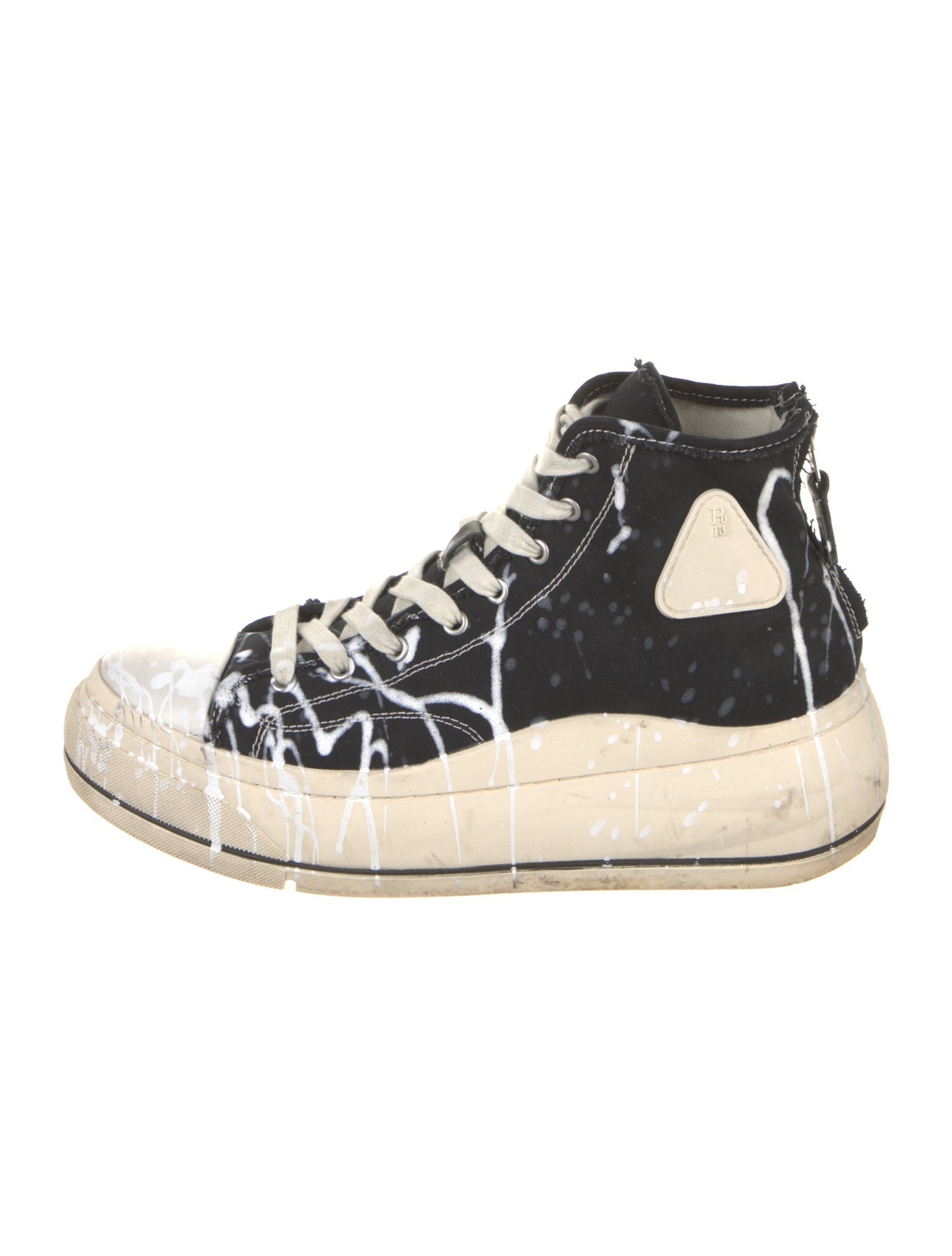 R13 Canvas Printed Sneakers