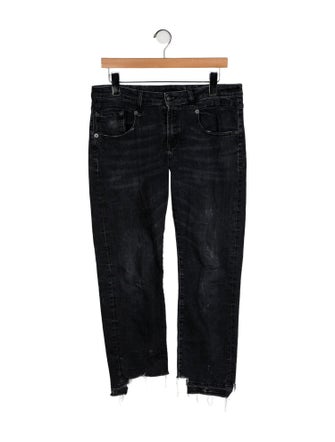 R13 Mid-Rise Straight Leg Jeans