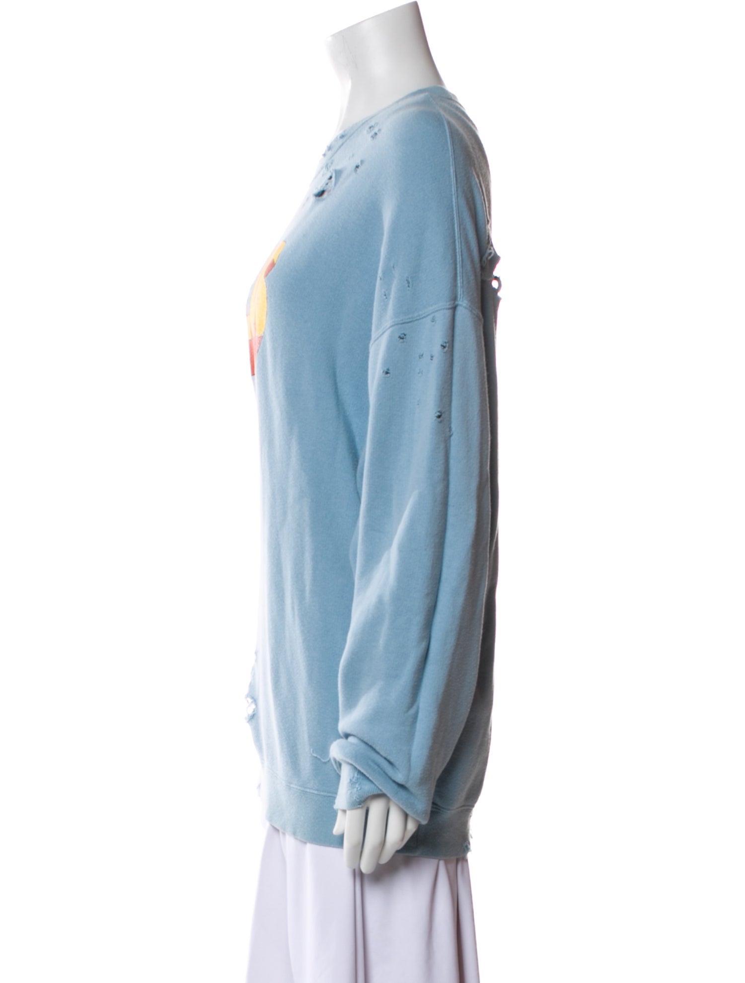 R13 Graphic Print Distressed Accents Pajamas
