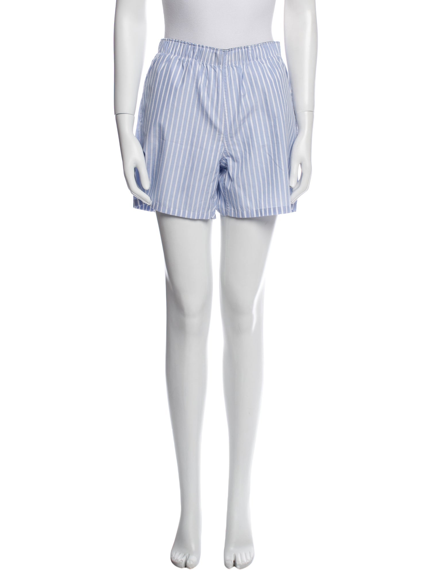 R13 Striped Mini Shorts