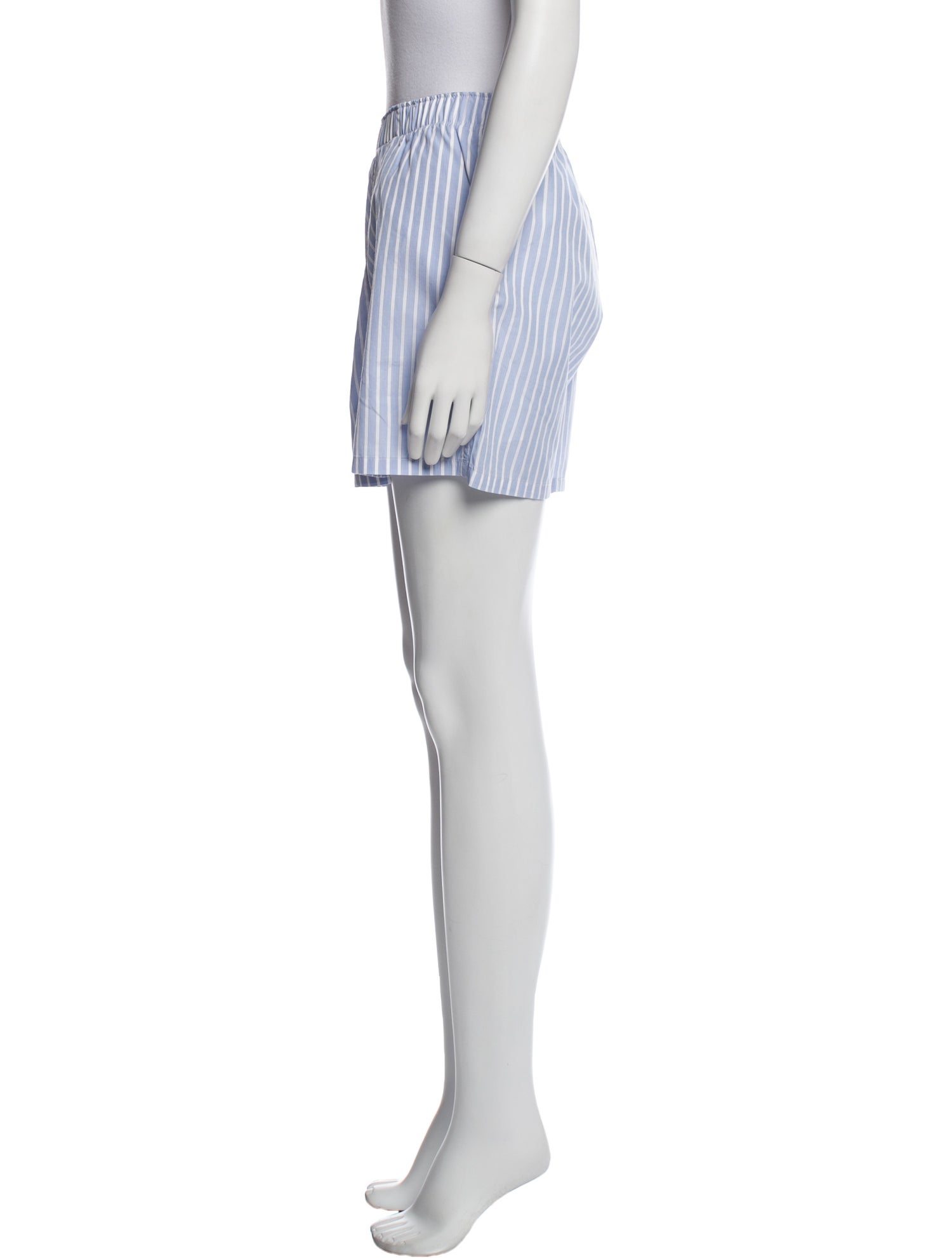 R13 Striped Mini Shorts