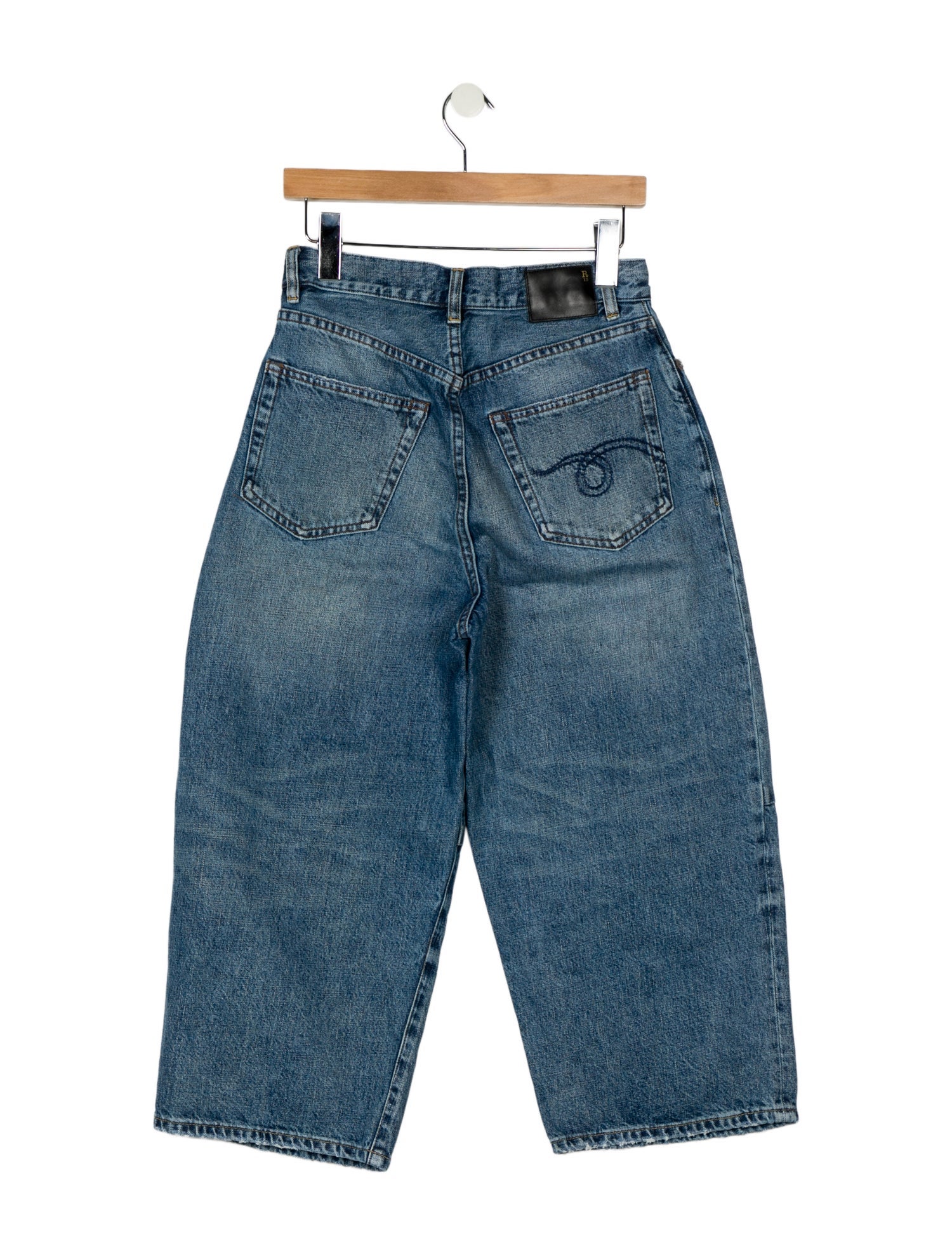 R13 High-Rise Wide Leg Jeans