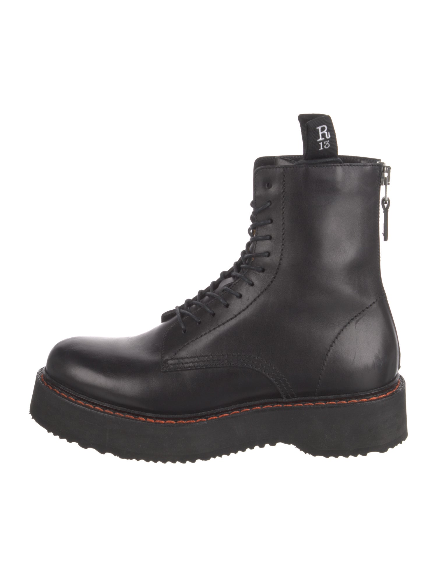 R13 Leather Lace-Up Boots