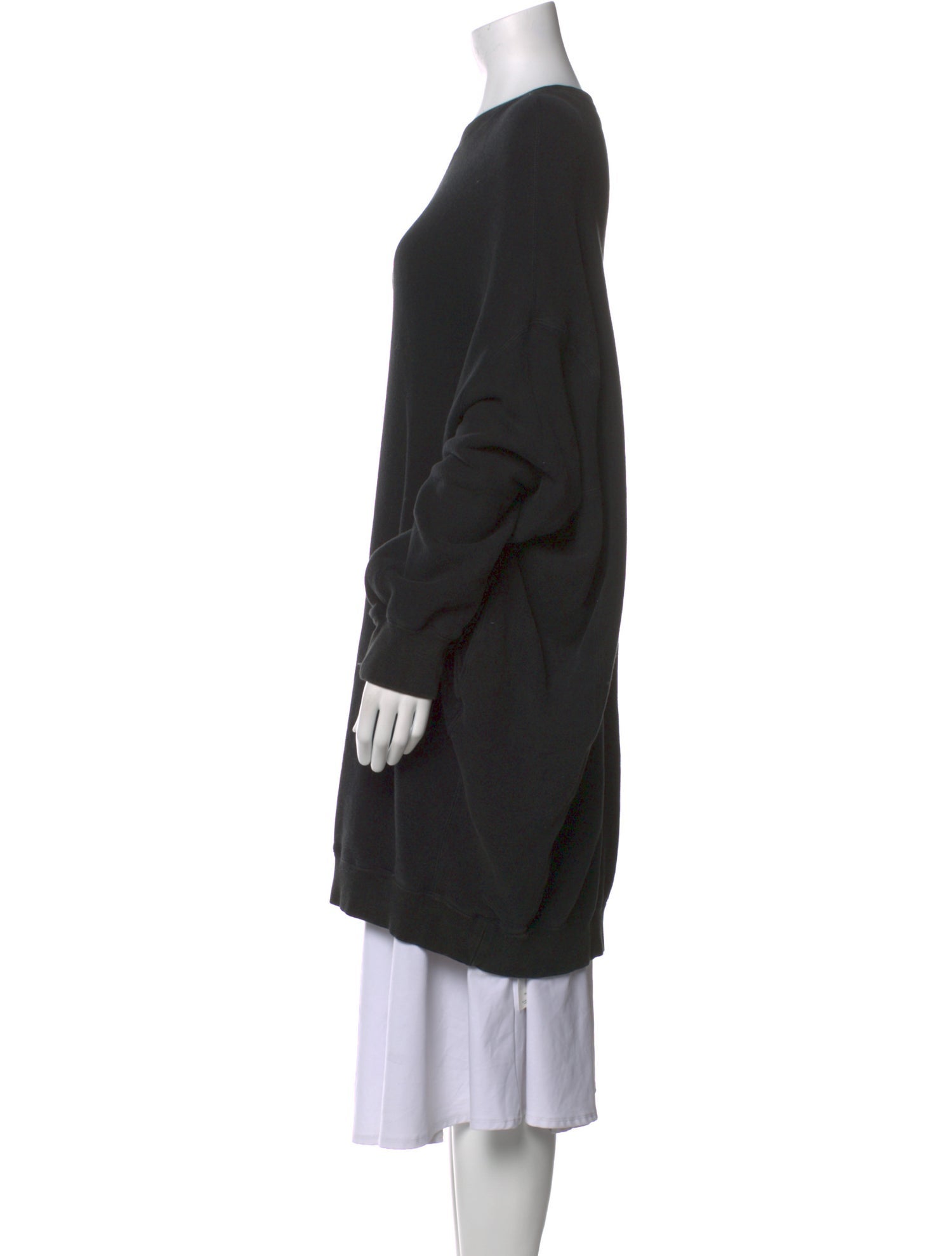 R13 Bateau Neckline Long Sleeve Sweatshirt