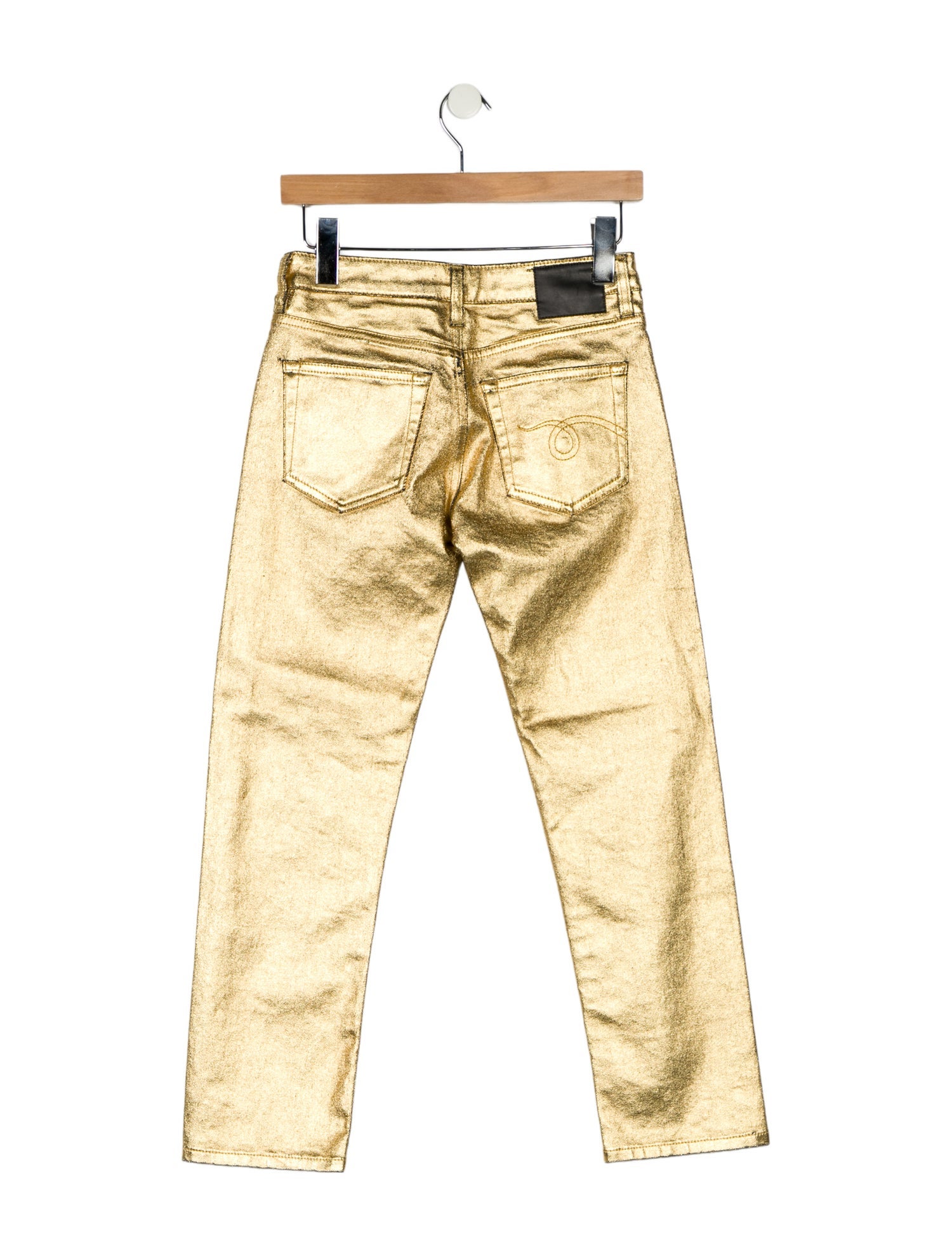 R13 Mid-Rise Straight Leg Jeans