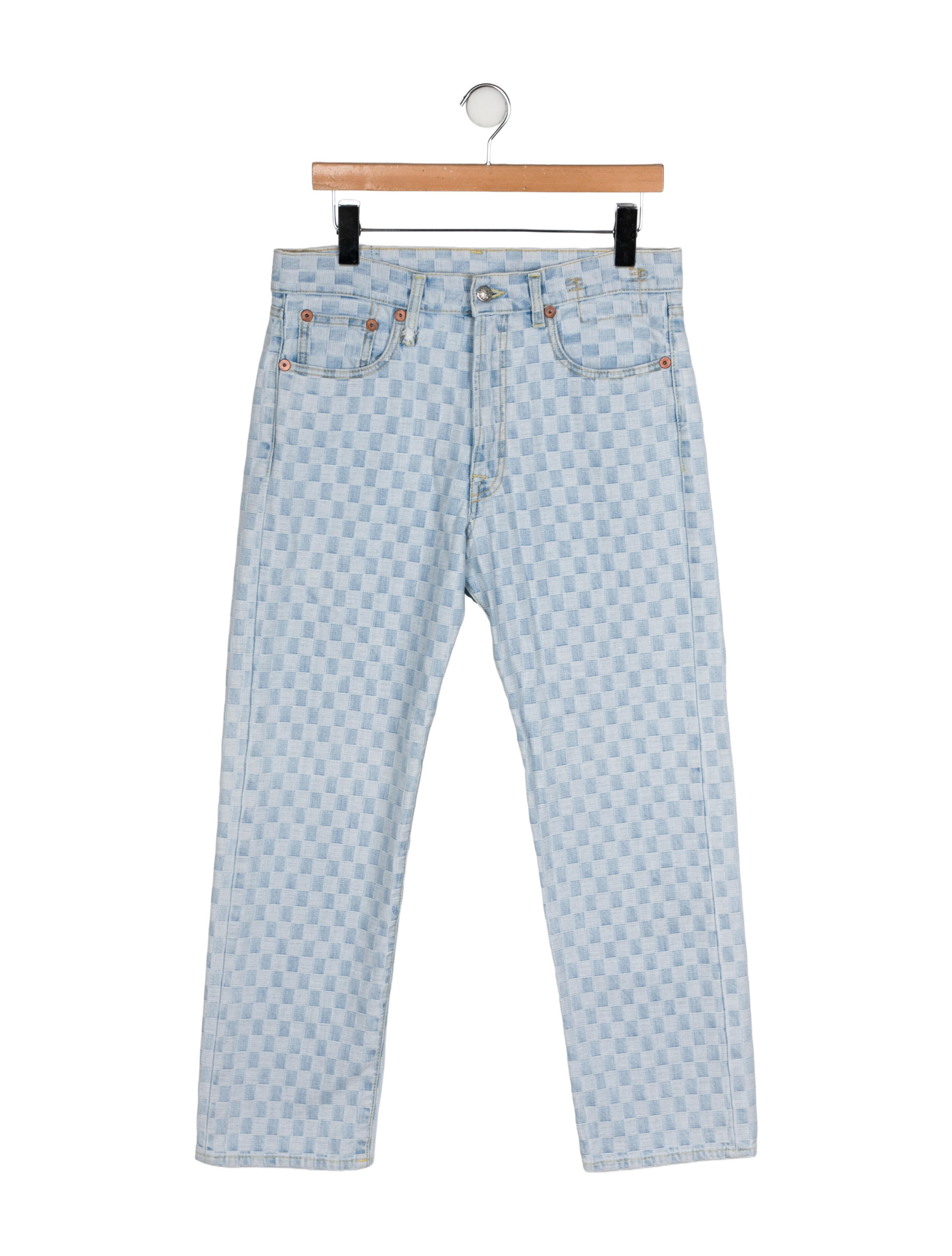 R13 High-Rise Straight Leg Jeans