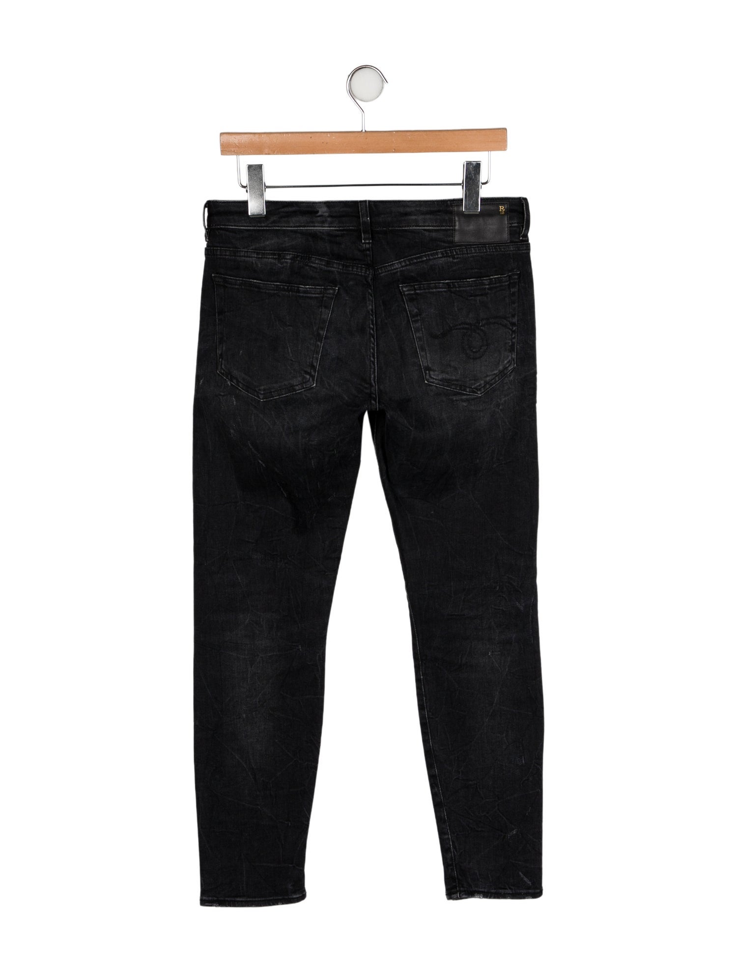 R13 Mid-Rise Straight Leg Jeans