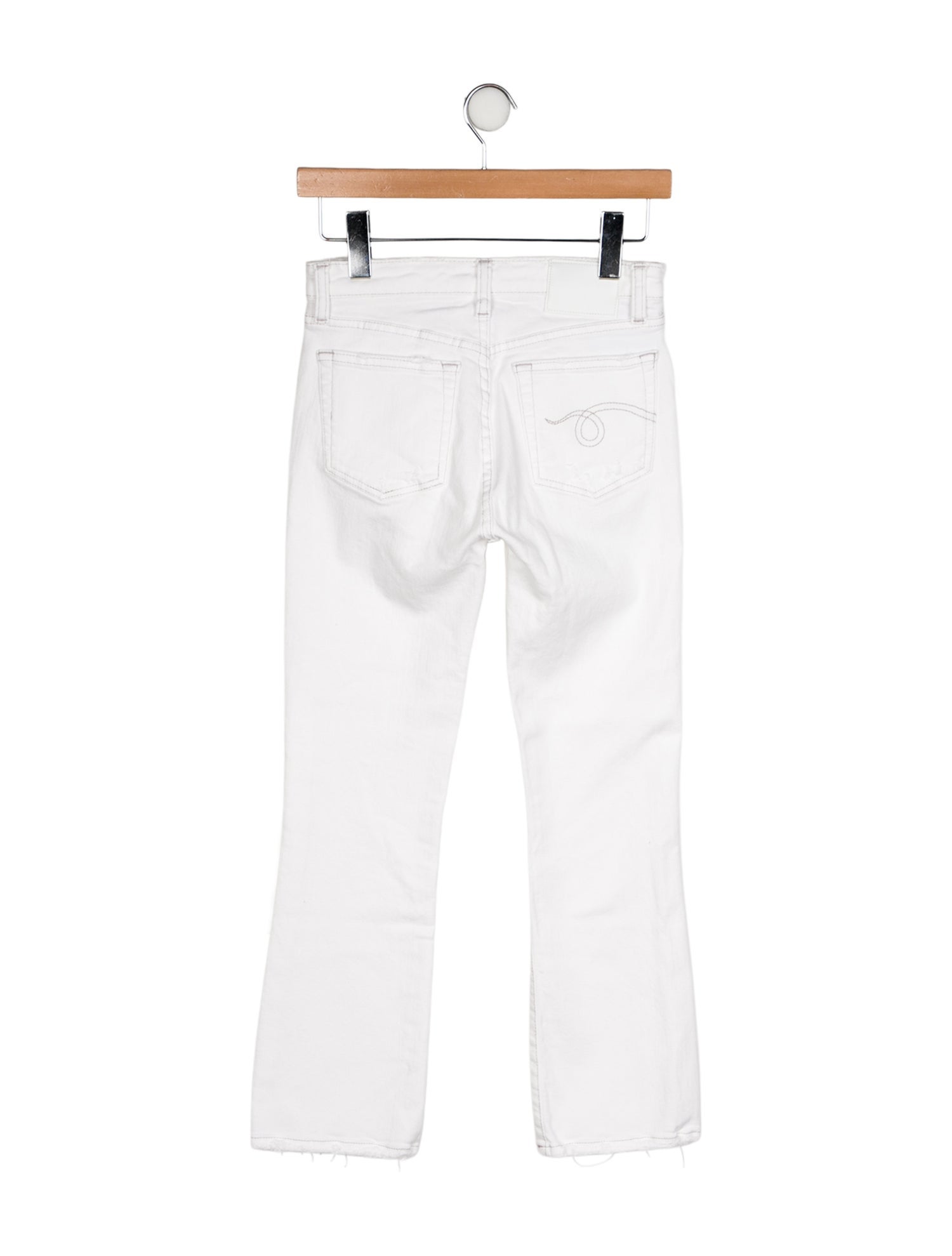 R13 Mid-Rise Straight Leg Jeans