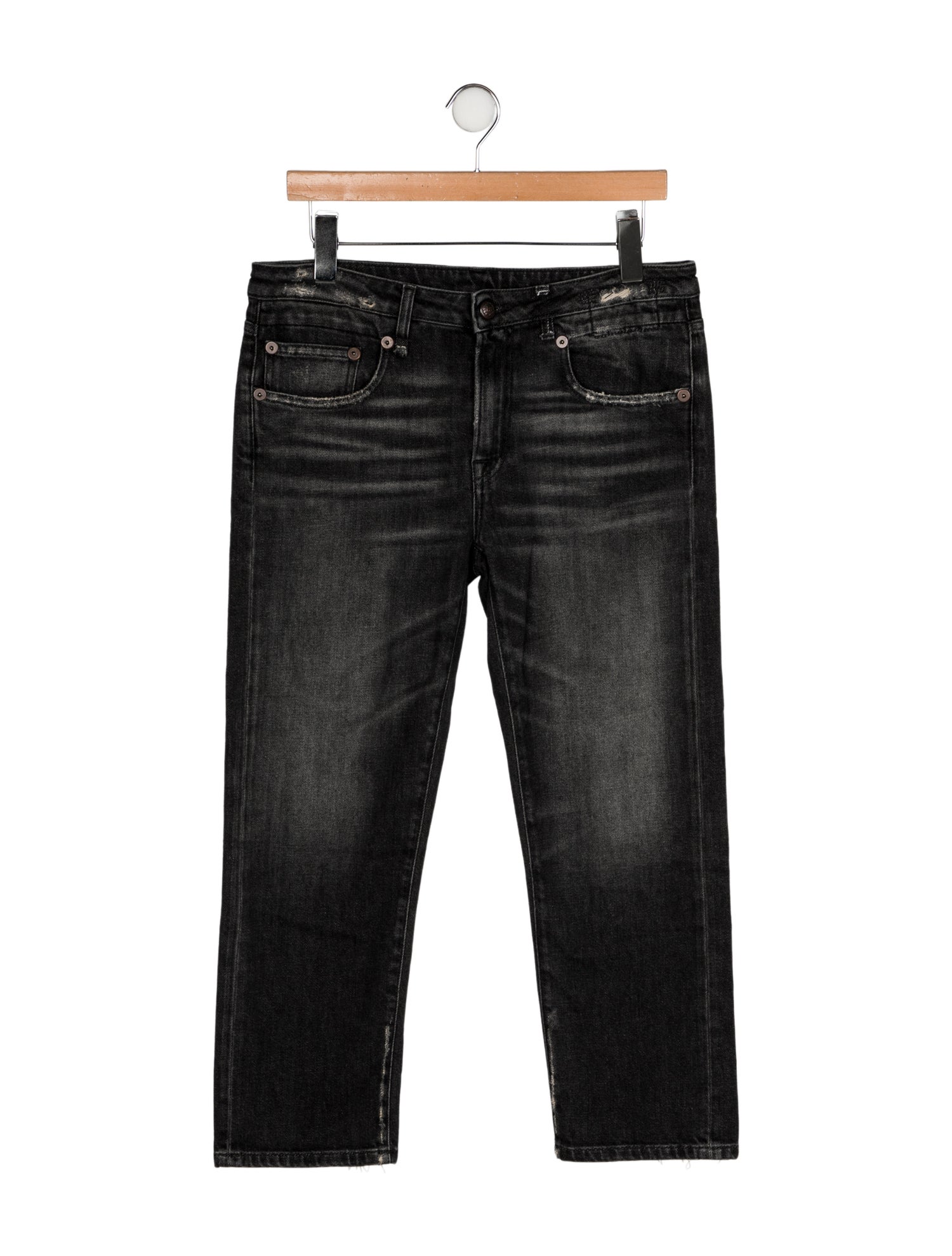 R13 Mid-Rise Straight Leg Jeans