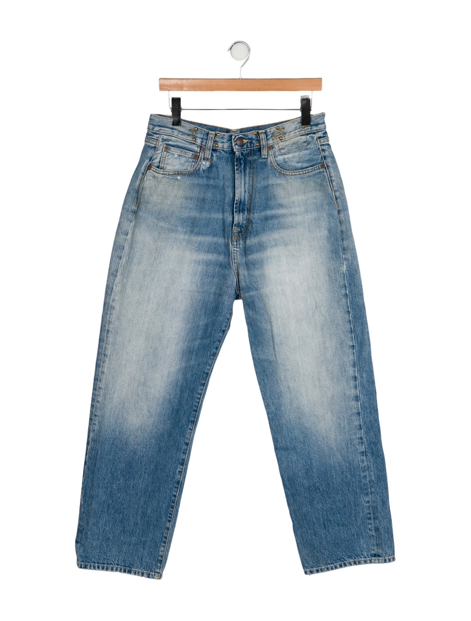 R13 High-Rise Wide Leg Jeans