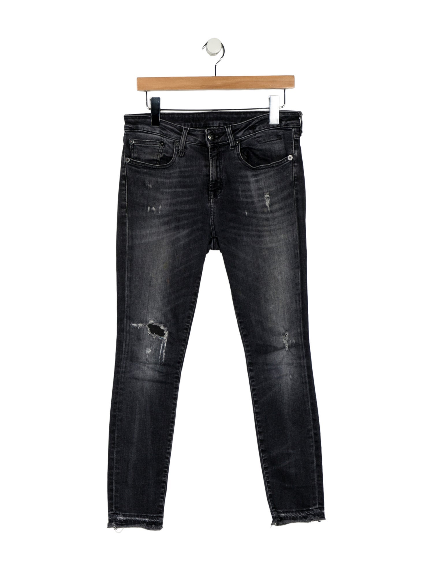 R13 Mid-Rise Skinny Leg Jeans