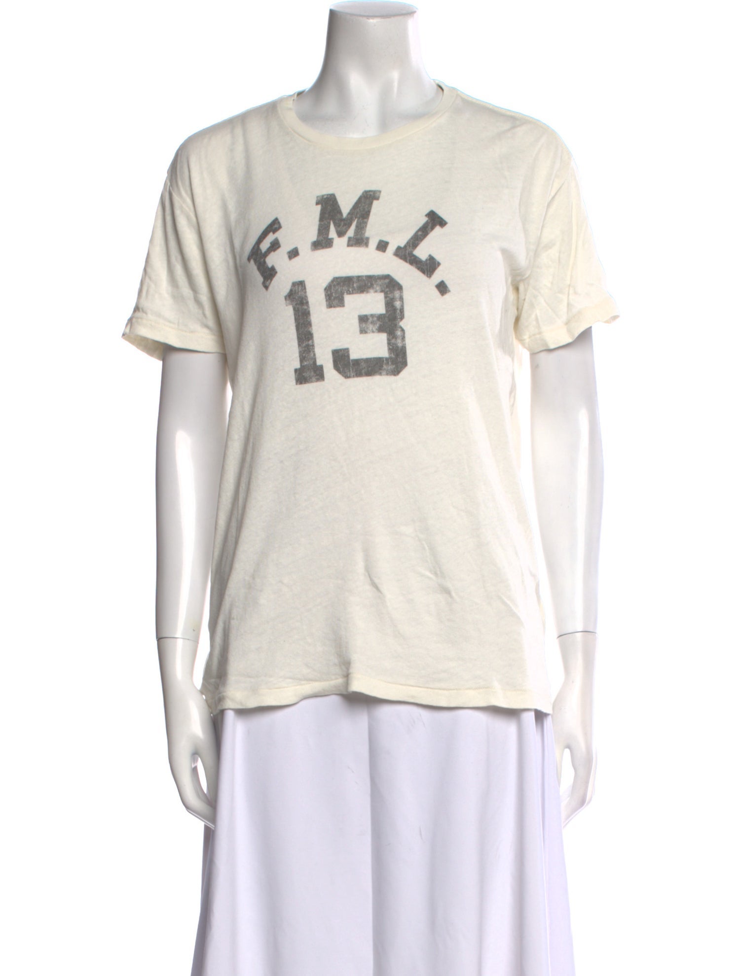 R13 Graphic Print Crew Neck T-Shirt