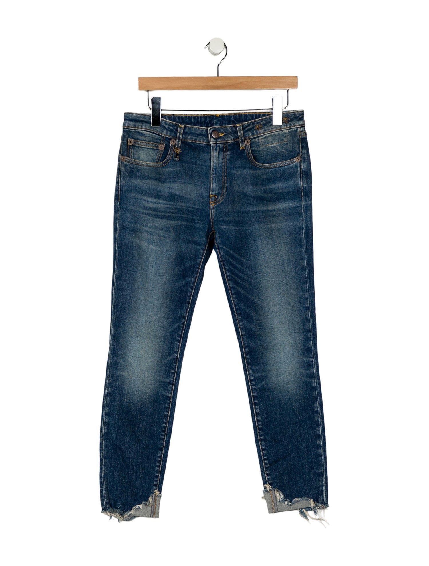 R13 Mid-Rise Skinny Leg Jeans