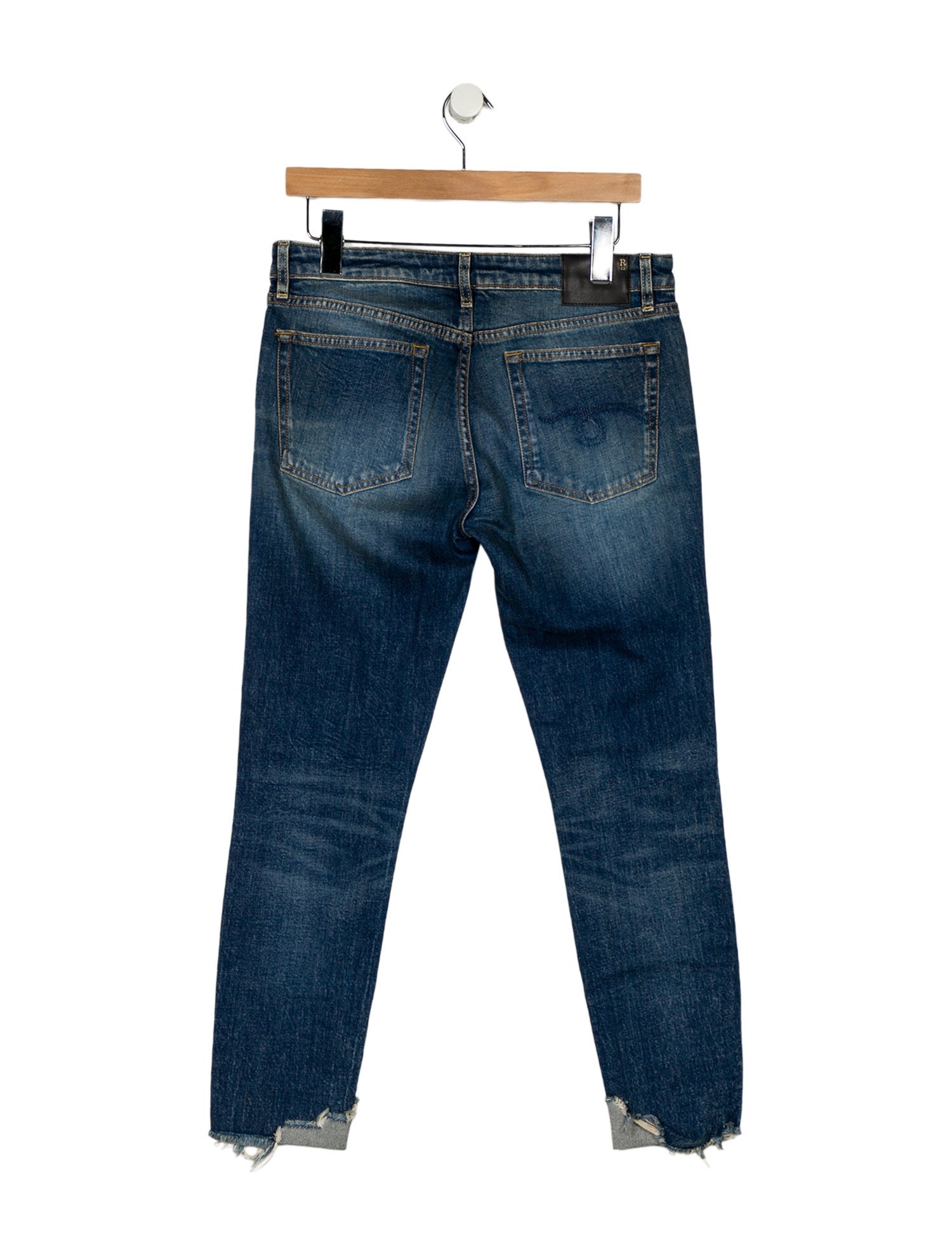 R13 Mid-Rise Skinny Leg Jeans