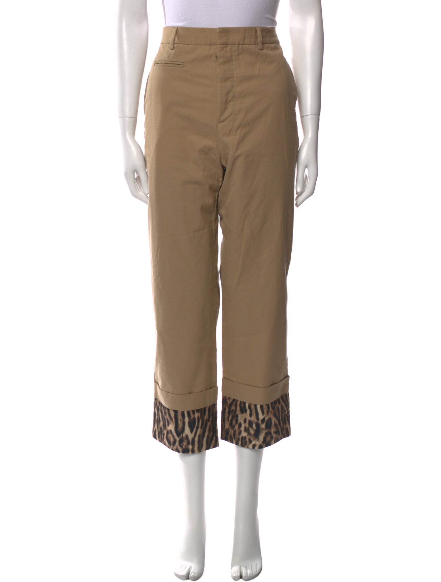 R13 Animal Print Straight Leg Pants