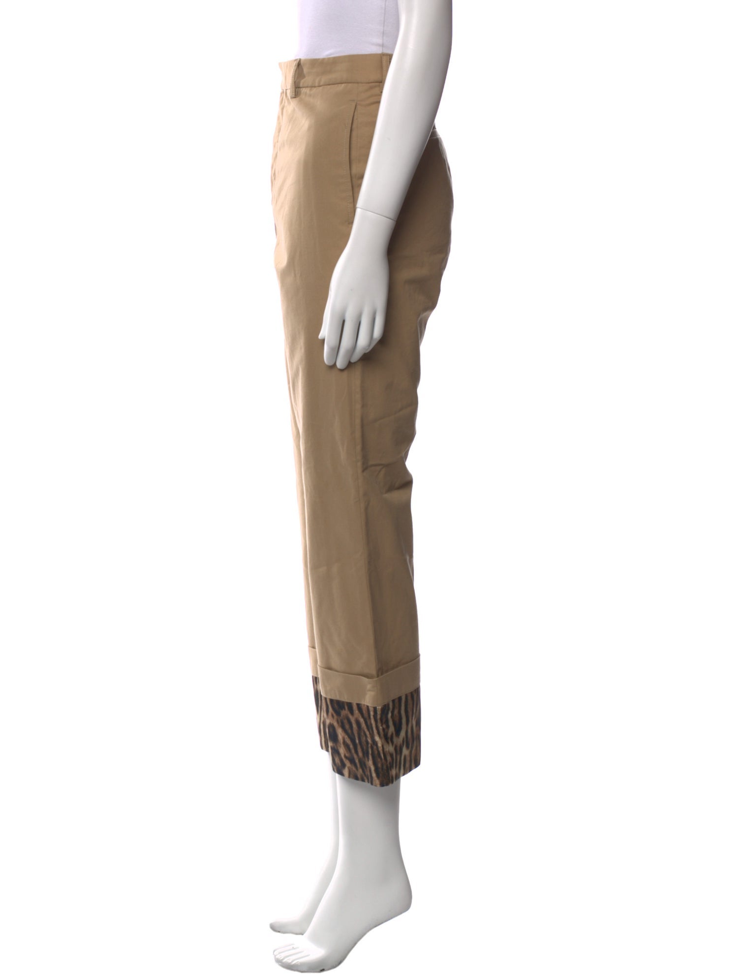 R13 Animal Print Straight Leg Pants