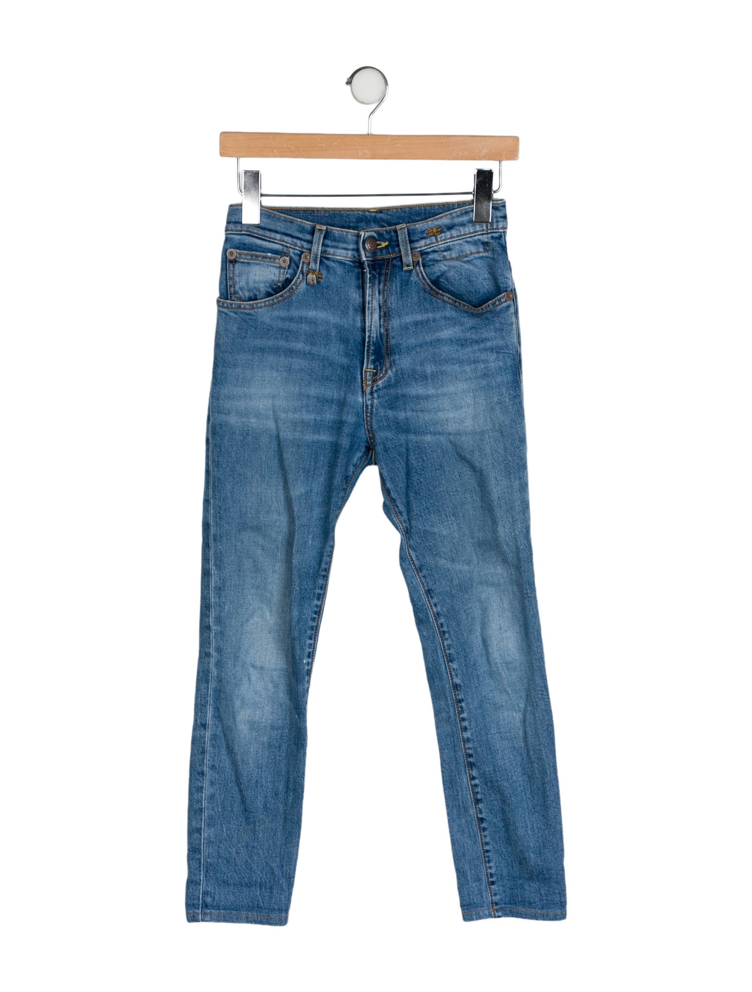R13 Mid-Rise Skinny Leg Jeans