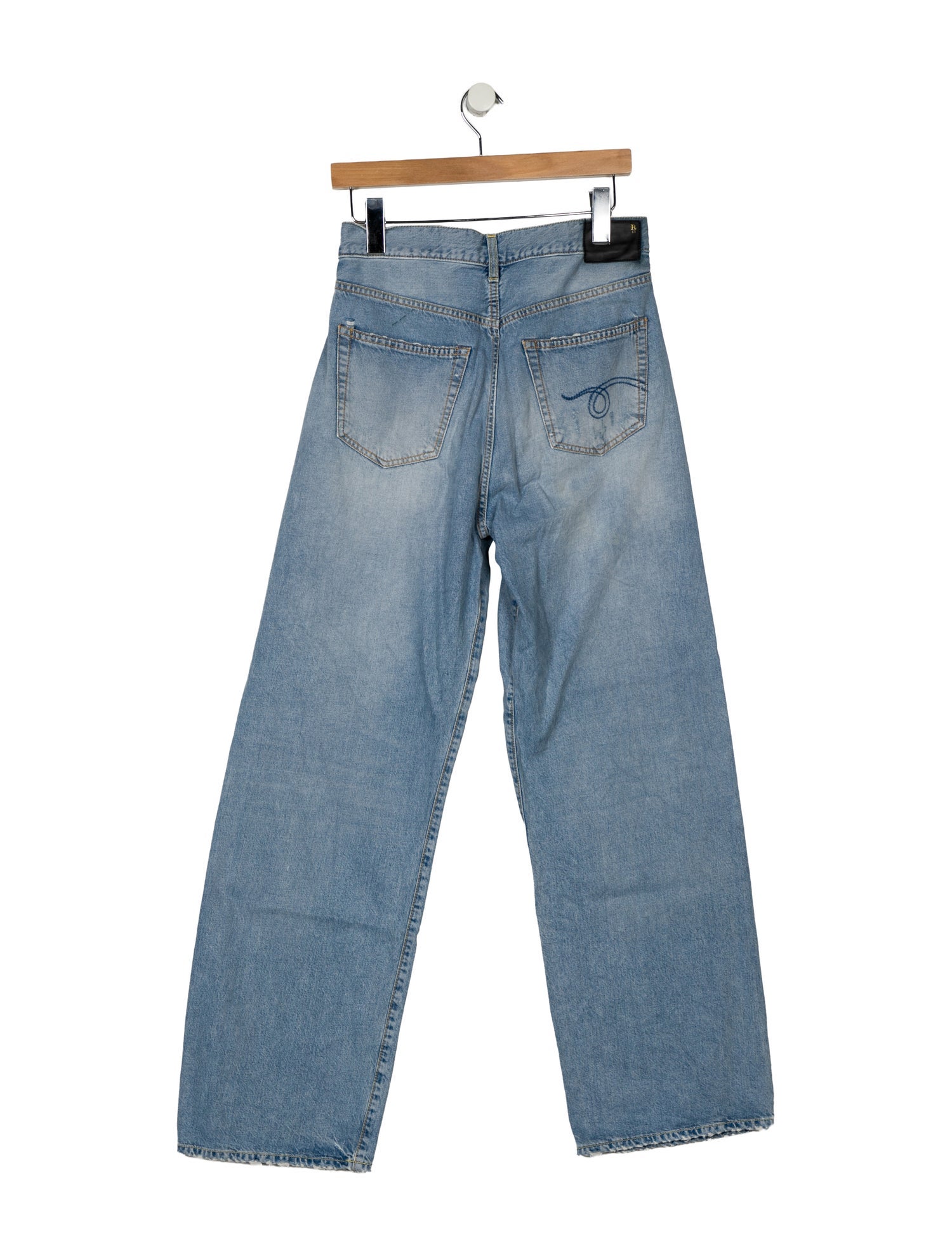 R13 High-Rise Wide Leg Jeans