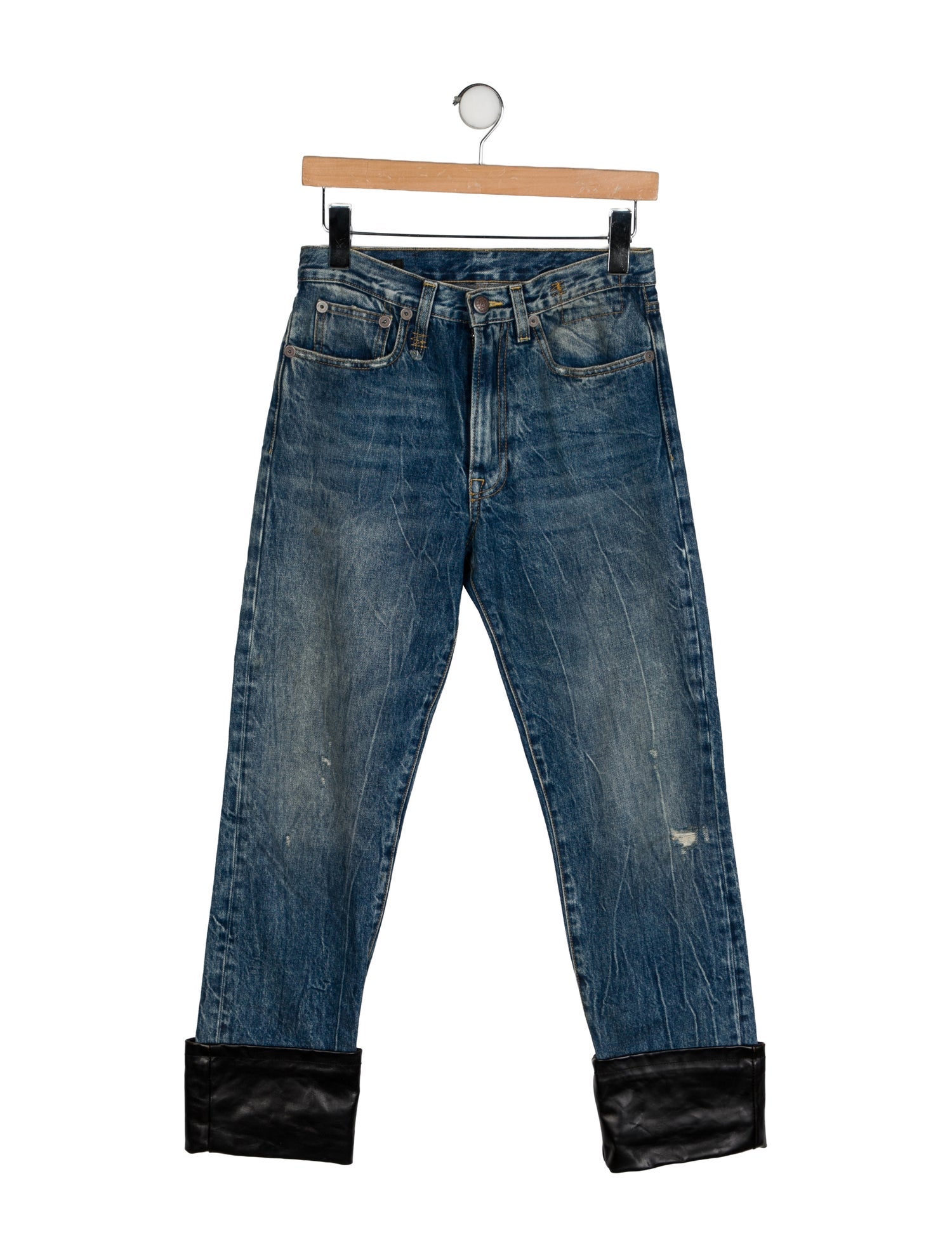 R13 High-Rise Wide Leg Jeans