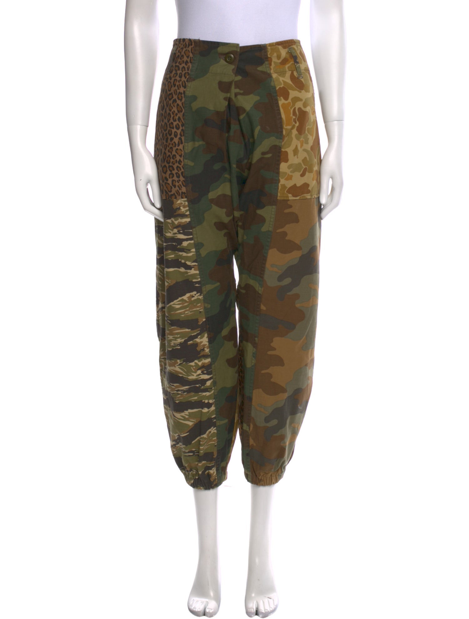R13 Camouflage Print Straight Leg Pants