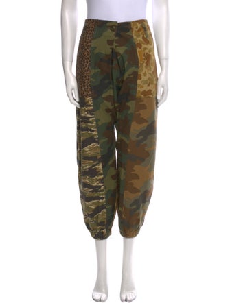 R13 Camouflage Print Straight Leg Pants