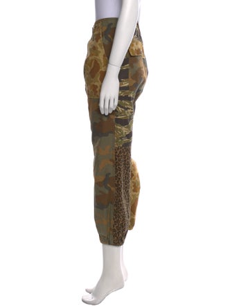R13 Camouflage Print Straight Leg Pants