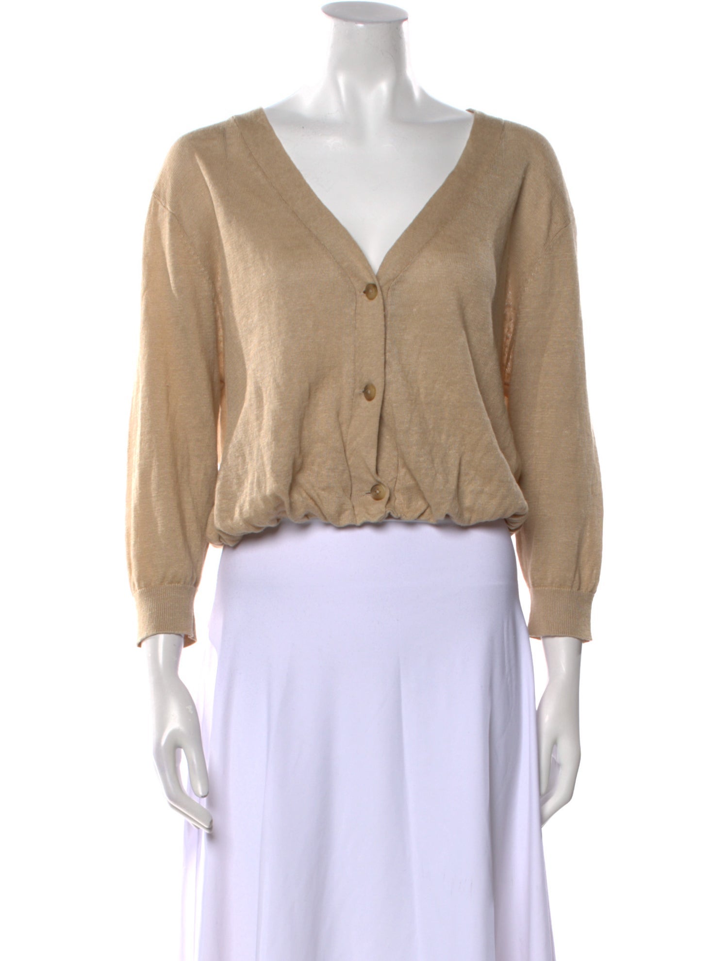 R13 Linen V-Neck Sweater