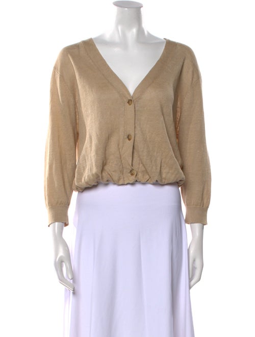 R13 Linen V-Neck Sweater