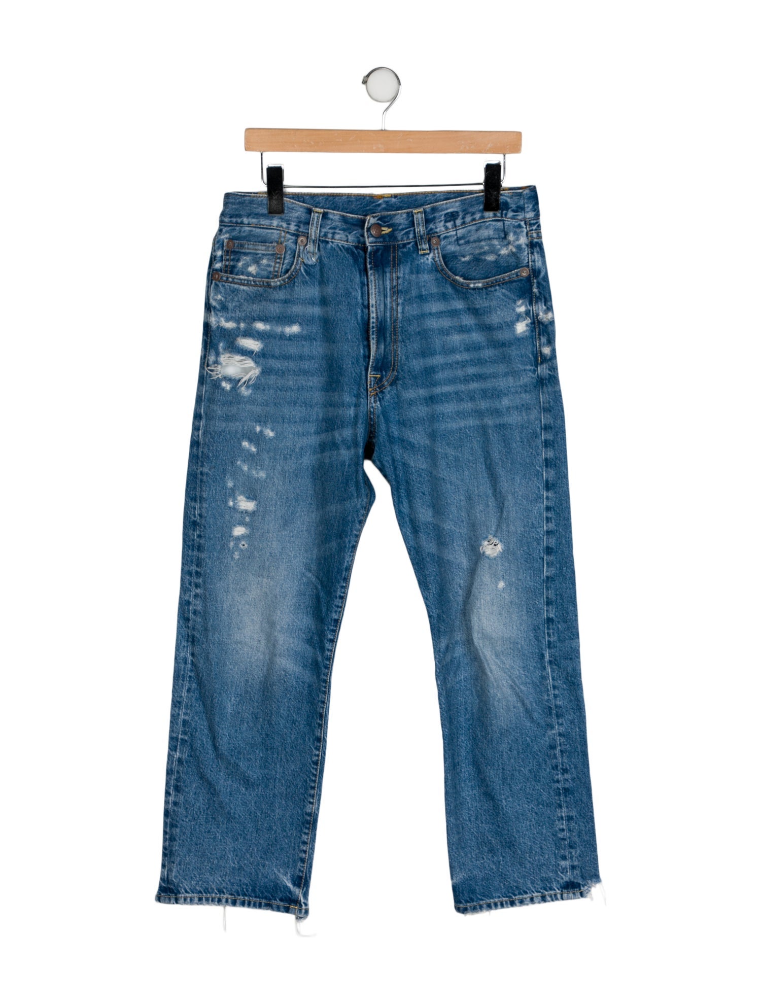 R13 High-Rise Straight Leg Jeans