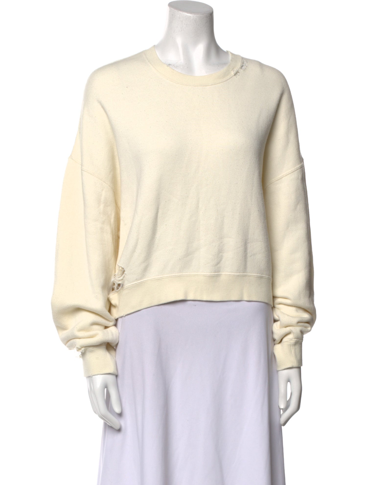 R13 Crew Neck Long Sleeve Sweatshirt