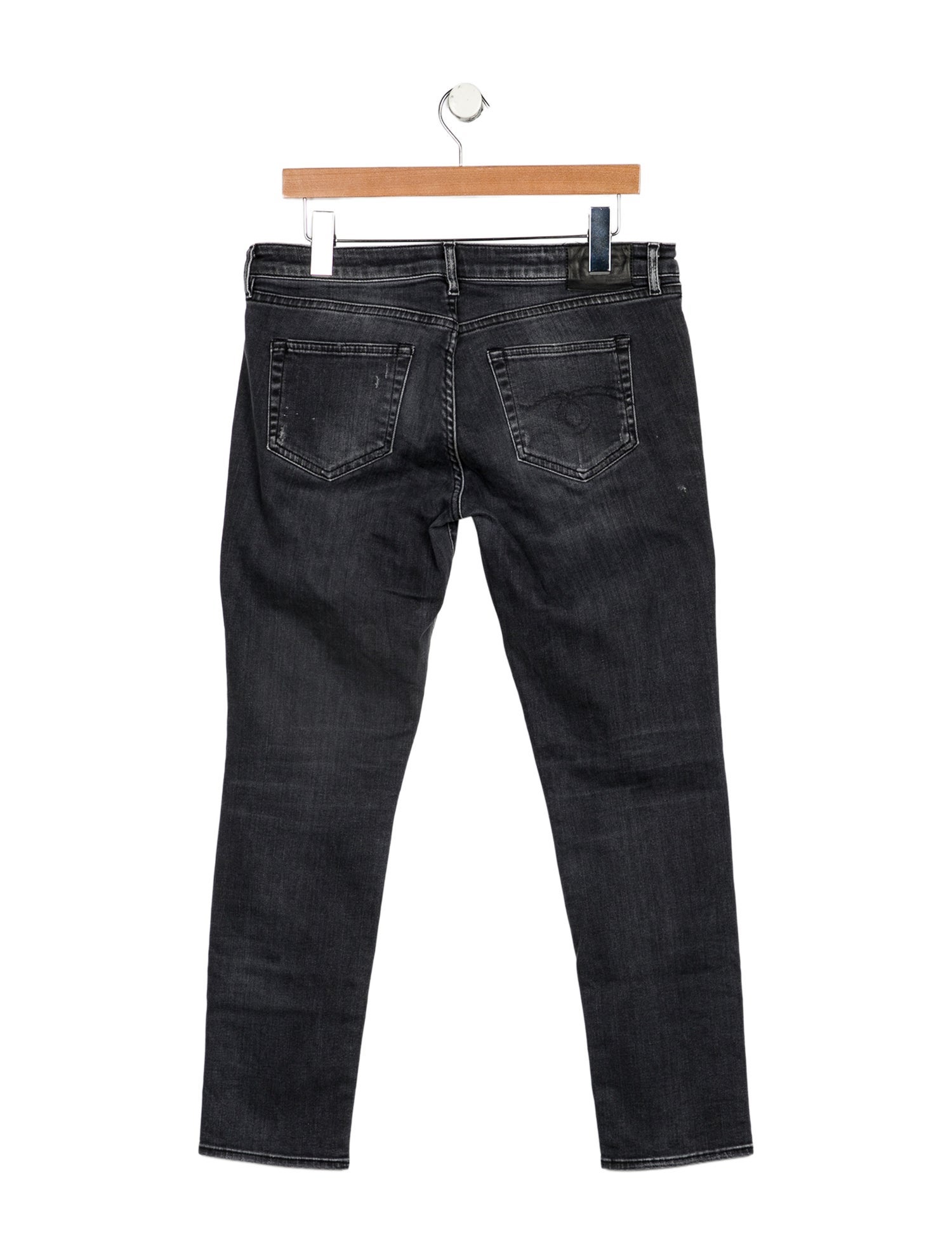 R13 Mid-Rise Straight Leg Jeans