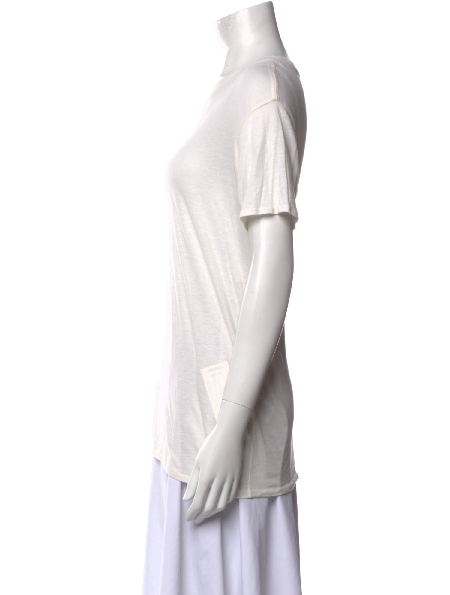 R13 Bateau Neckline Short Sleeve T-Shirt