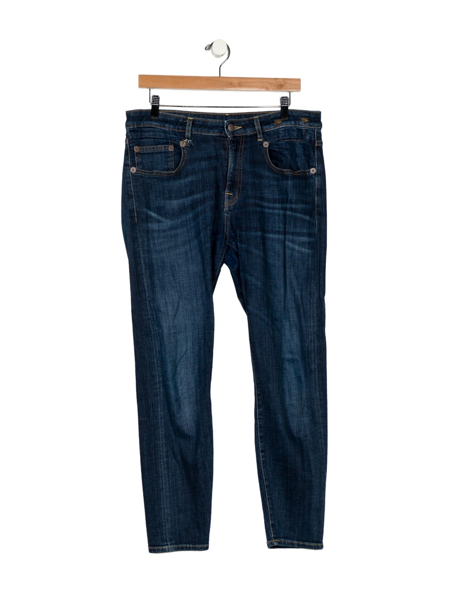 R13 Mid-Rise Skinny Leg Jeans