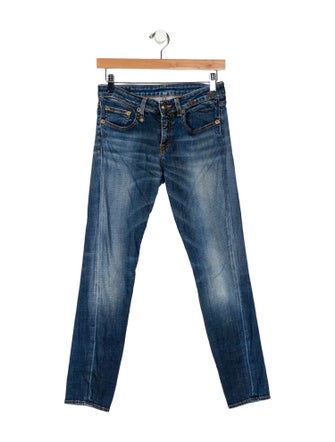 R13 Low-Rise Skinny Leg Jeans