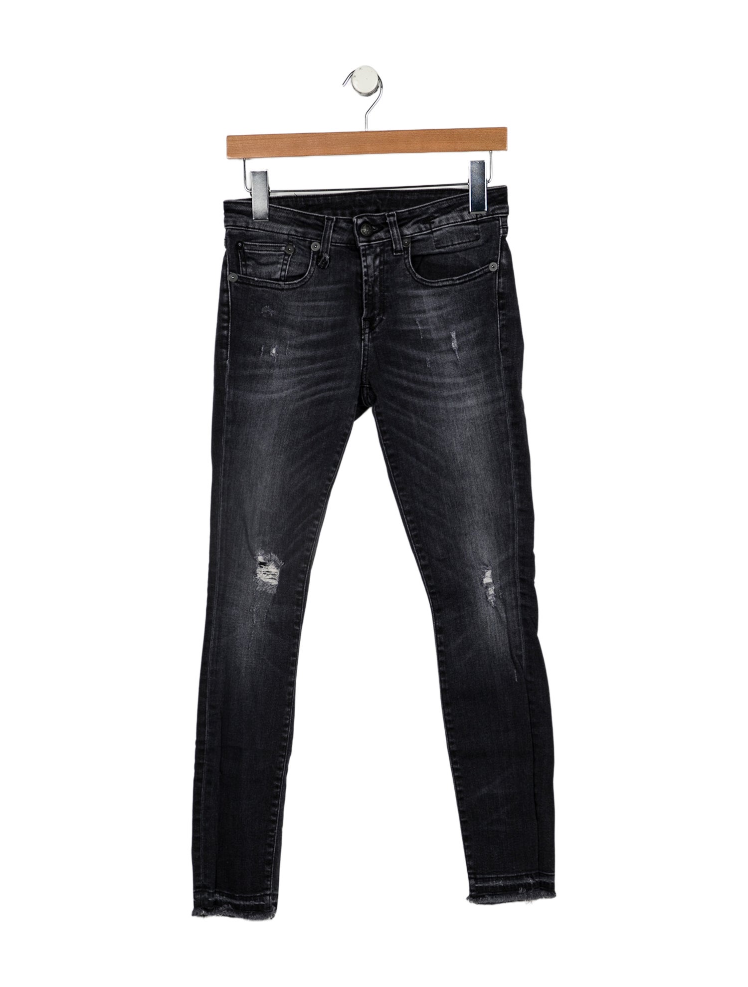 R13 Mid-Rise Skinny Leg Jeans