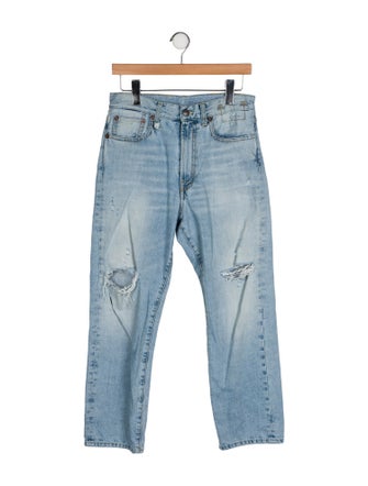 R13 High-Rise Straight Leg Jeans