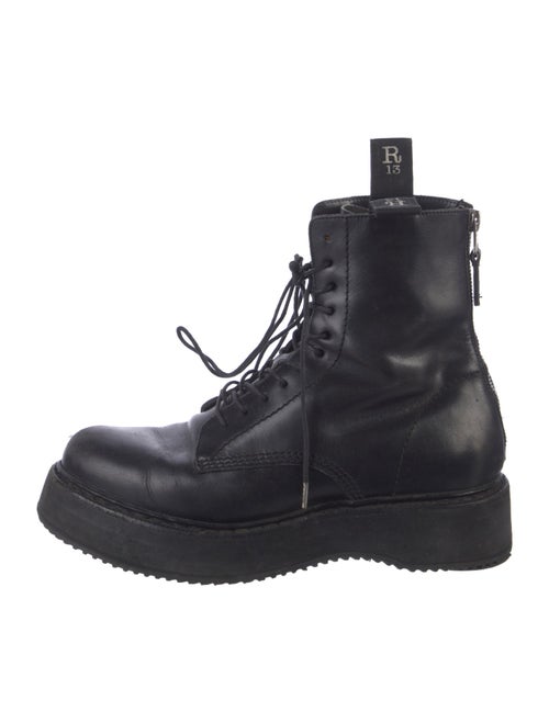 R13 Leather Combat Boots