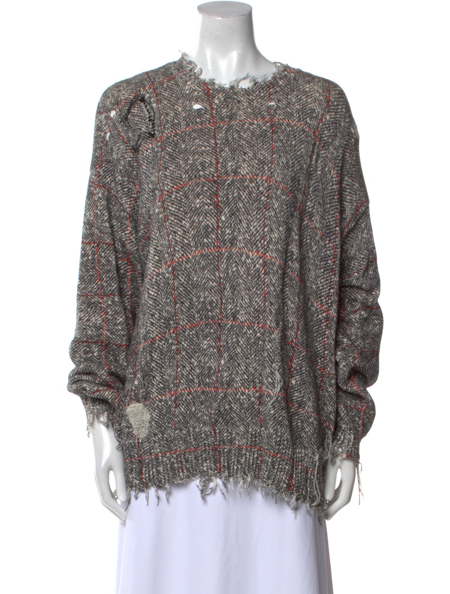 R13 Printed Crew Neck Blouse