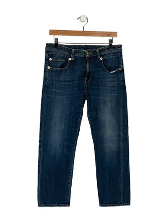 R13 Mid-Rise Straight Leg Jeans