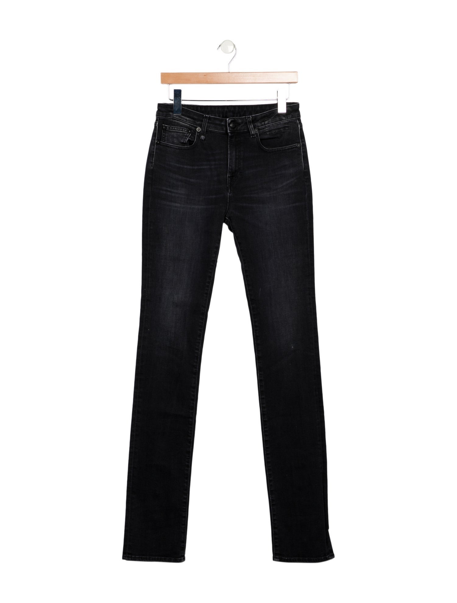 R13 Mid-Rise Straight Leg Jeans