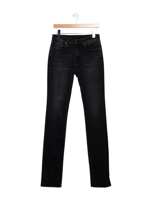 R13 Mid-Rise Straight Leg Jeans