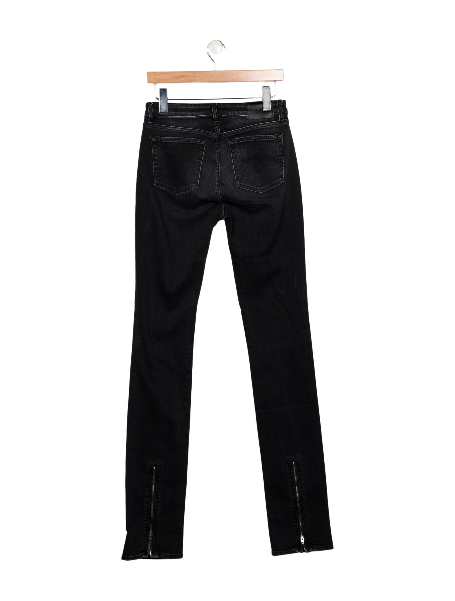 R13 Mid-Rise Straight Leg Jeans