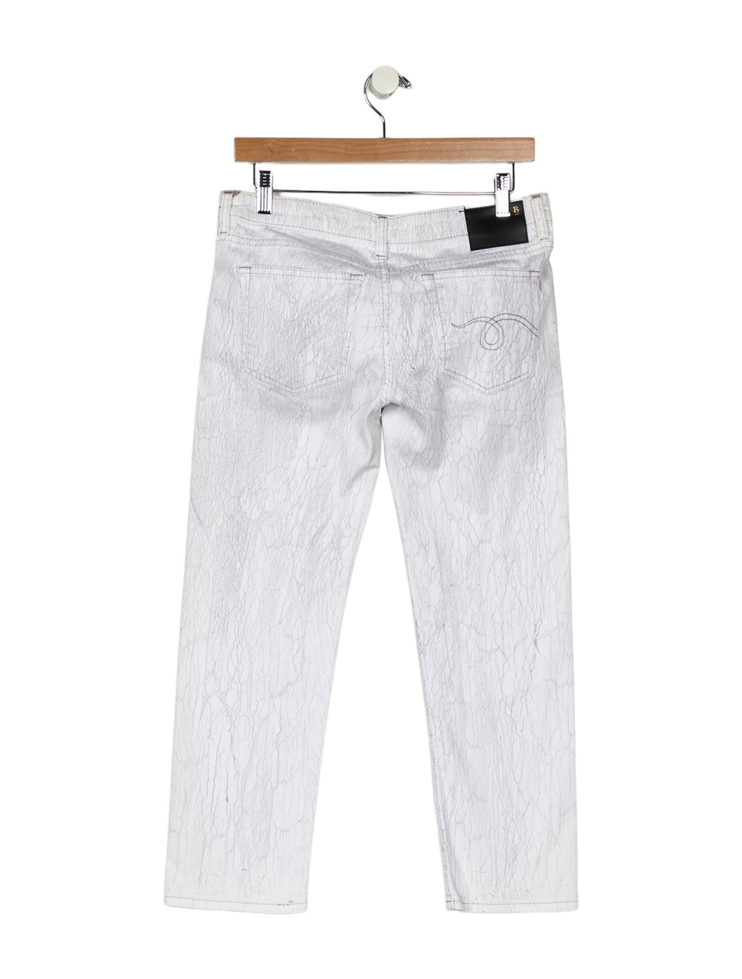R13 Mid-Rise Straight Leg Jeans